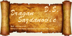 Dragan Sazdanović vizit kartica